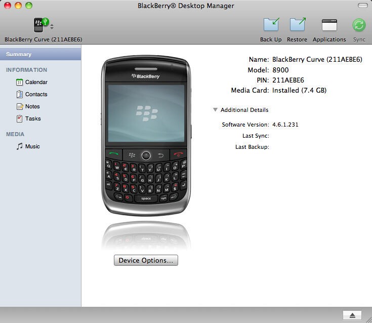 RIM Launches BlackBerry Desktop Manager for Mac Users-AasimNaseem.com